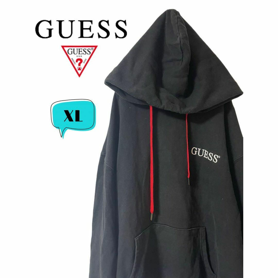 GUESS(ゲス)のGUESS ゲス　LOS ANGELES ビッグフーディーパーカー　XL メンズのトップス(パーカー)の商品写真