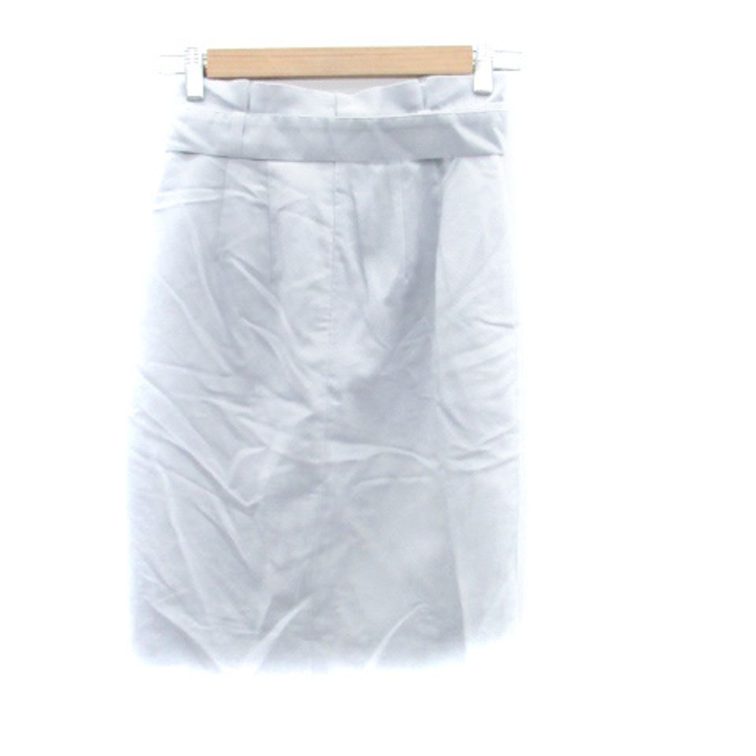 Apuweiser-riche(アプワイザーリッシェ)のアプワイザーリッシェ タイトスカート ミモレ丈 ベルト付き 1 水色 レディースのスカート(ひざ丈スカート)の商品写真