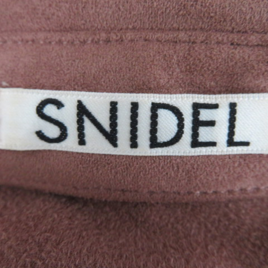 SNIDEL(スナイデル)のスナイデル CPOジャケット ミドル ジップアップ スエード調 F くすみピンク レディースのジャケット/アウター(ブルゾン)の商品写真