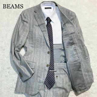 ビームスエフ(BEAMS F)の【未使用級】BEAMS ビームスエフ スーツ グレー ストライプ 97(その他)