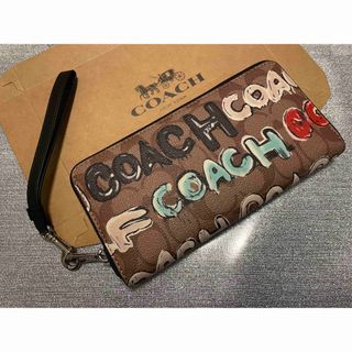 コーチ(COACH)の未使用品　COACH  コーチ　ミントサーフ　コラボ　長財布　(財布)