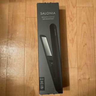 SALONIA スムースシャイン ストレートヘアアイロン ブラック 24mm(ヘアアイロン)