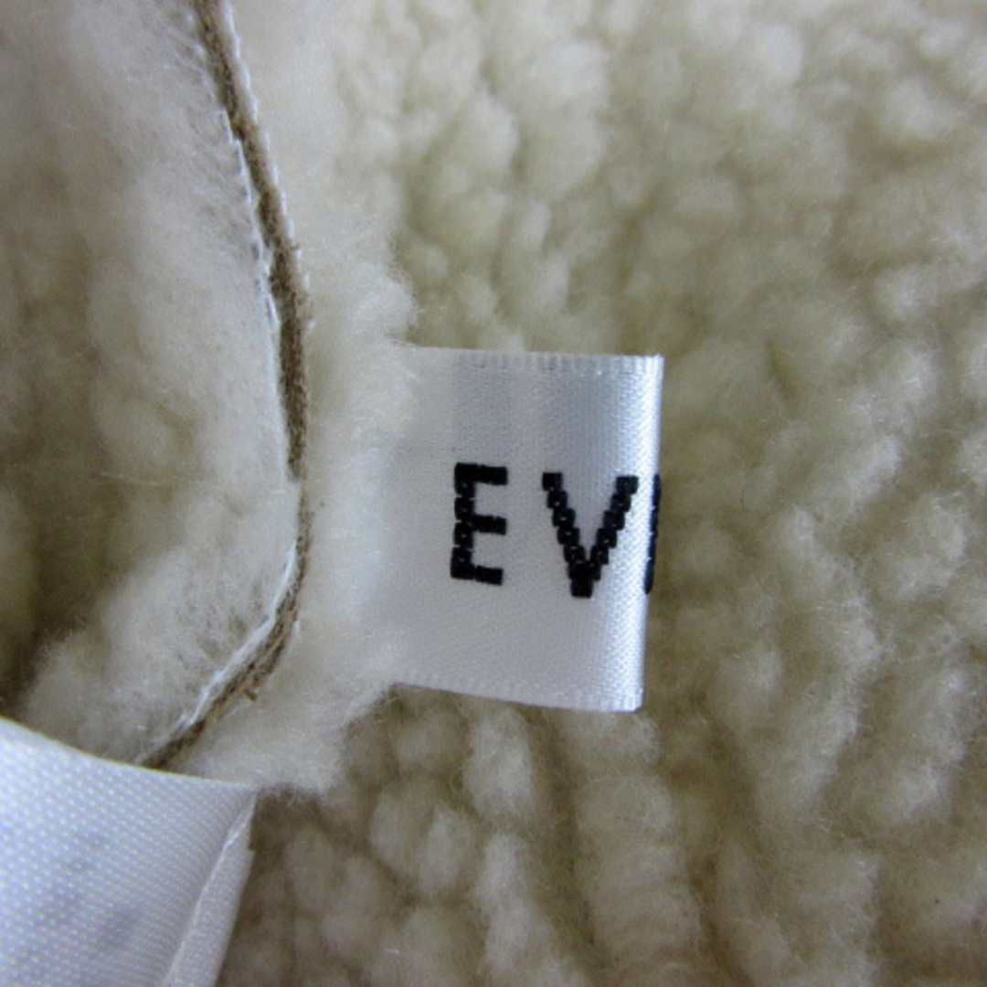 EVRIS(エヴリス)のエヴリス フェイクムートンコート オープンカラー F ベージュ アイボリー レディースのジャケット/アウター(その他)の商品写真