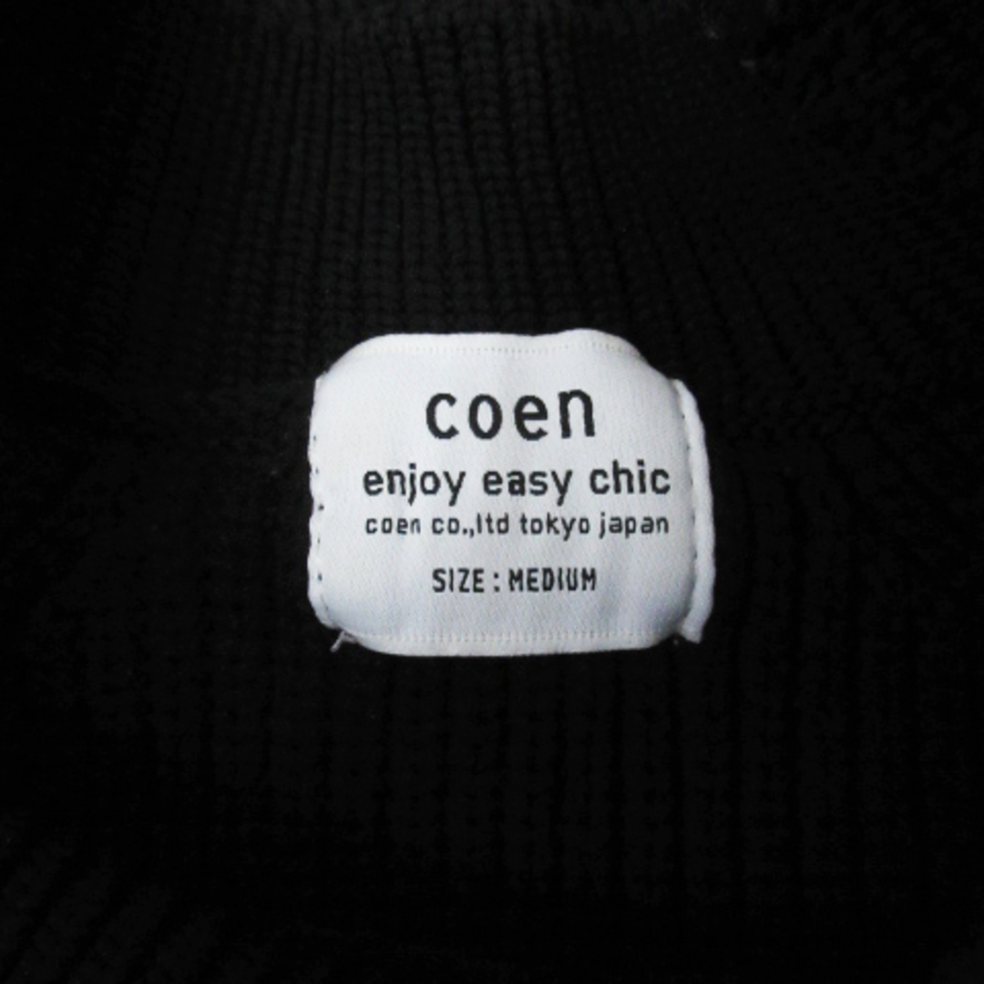 coen(コーエン)のコーエン ニット セーター 長袖 クルーネック 無地 オーバーサイズ M 黒 レディースのトップス(ニット/セーター)の商品写真