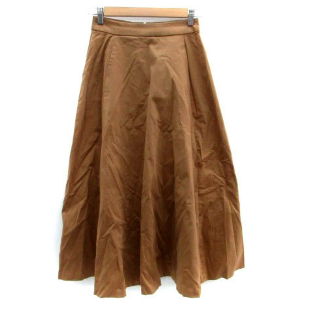MURUA(ムルーア)のムルーア MURUA フレアスカート ロング丈 S 茶色 ブラウン レディースのスカート(ロングスカート)の商品写真