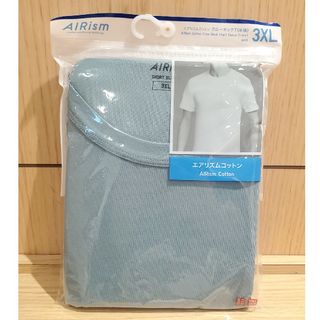 ユニクロ(UNIQLO)のUNIQLO AIRism MEN コットンクルーネックT 半袖 3XL 東レ(Tシャツ/カットソー(半袖/袖なし))