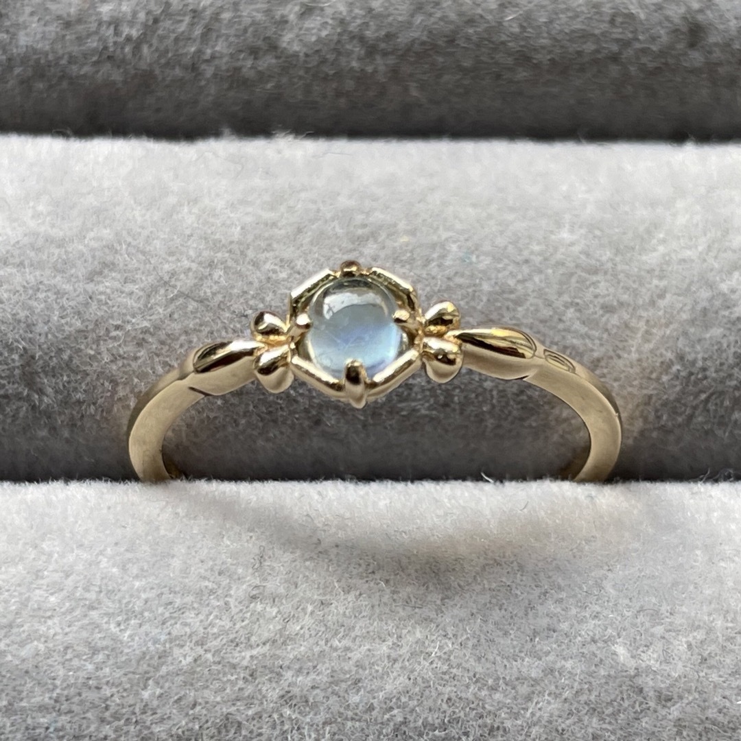 ミント飴　天然石 アクアマリン　アンティークデザイン　s925 指輪 レディースのアクセサリー(リング(指輪))の商品写真