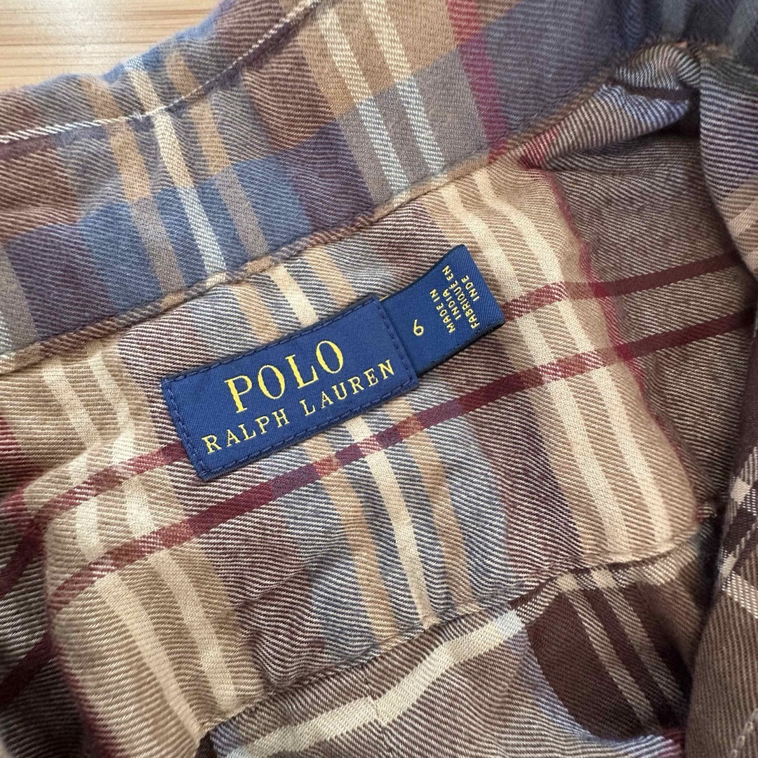 POLO RALPH LAUREN(ポロラルフローレン)のラルフローレン ブラウン チェックシャツ レディースのトップス(シャツ/ブラウス(長袖/七分))の商品写真