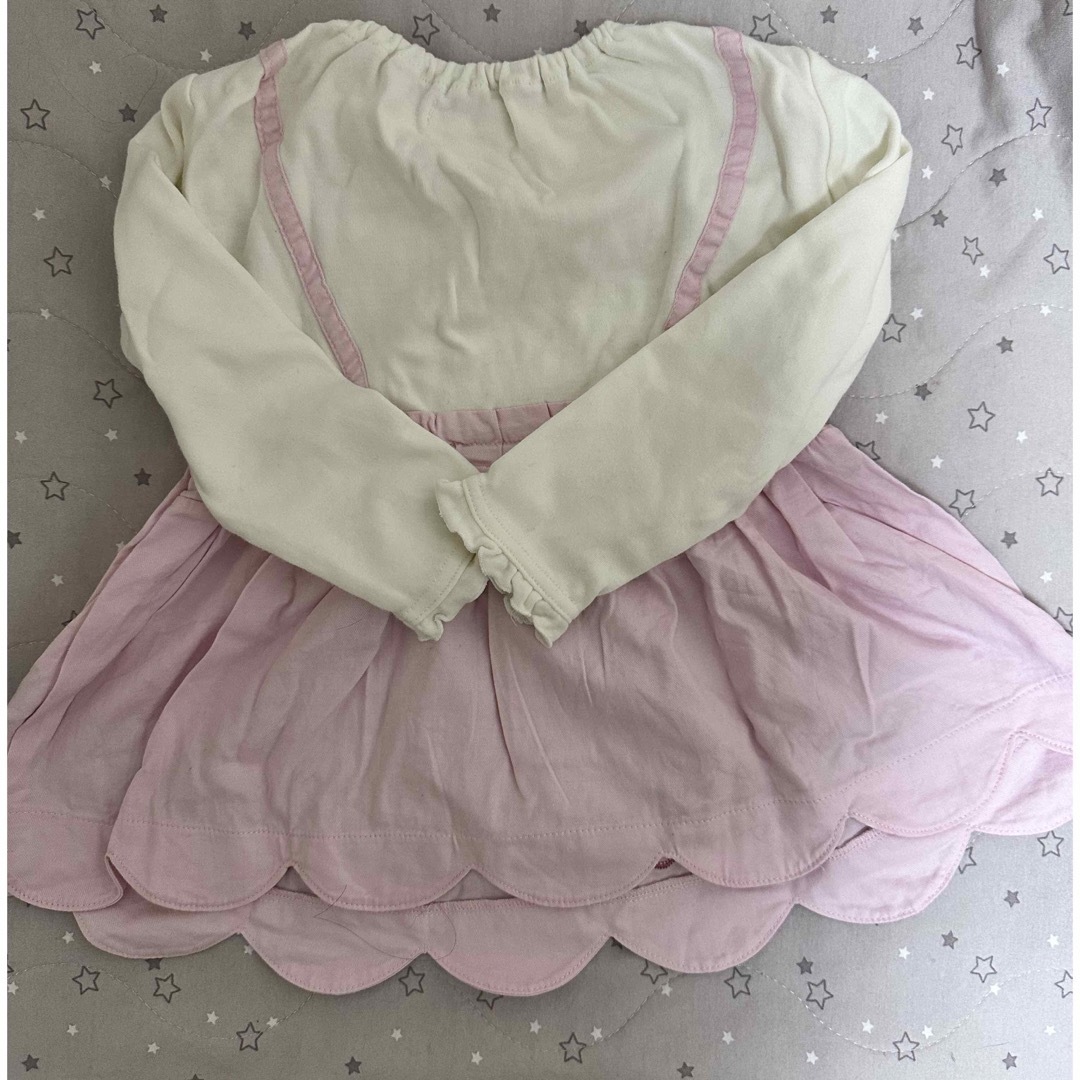 coeur a coeur(クーラクール)のcoeur a coeur クーラクール チュニック　95cm キムラタン キッズ/ベビー/マタニティのキッズ服女の子用(90cm~)(Tシャツ/カットソー)の商品写真