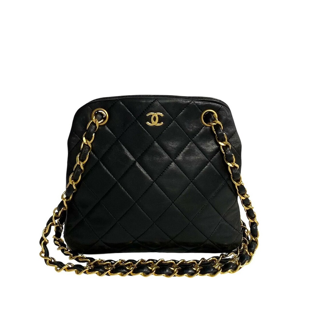 CHANEL(シャネル)の極美品 シール有 1番台 CHANEL シャネル マトラッセ ラムスキン レザー 本革 がま口 チェーン 2way ハンドバッグ ショルダーバッグ  81666 レディースのバッグ(ハンドバッグ)の商品写真