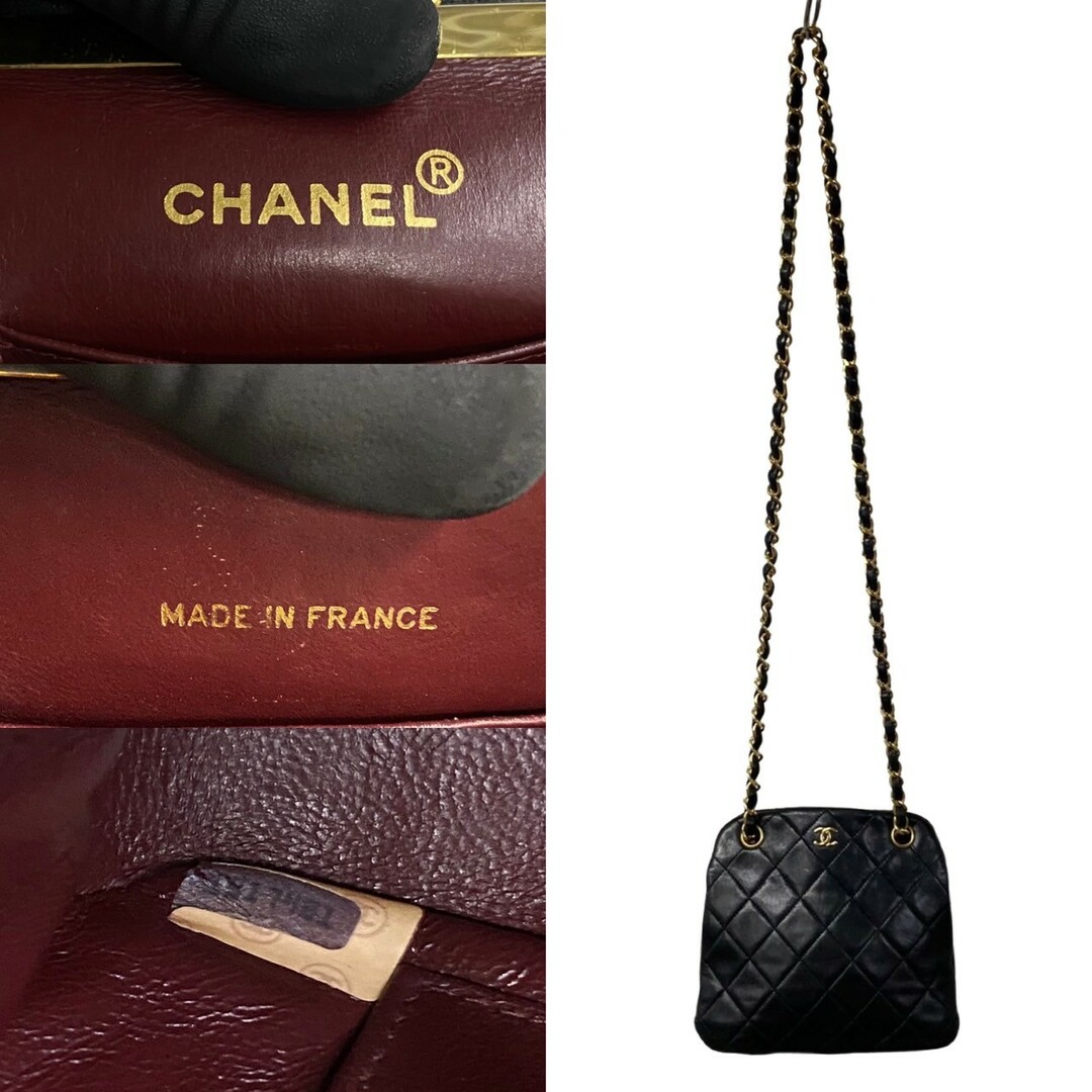 CHANEL(シャネル)の極美品 シール有 1番台 CHANEL シャネル マトラッセ ラムスキン レザー 本革 がま口 チェーン 2way ハンドバッグ ショルダーバッグ  81666 レディースのバッグ(ハンドバッグ)の商品写真