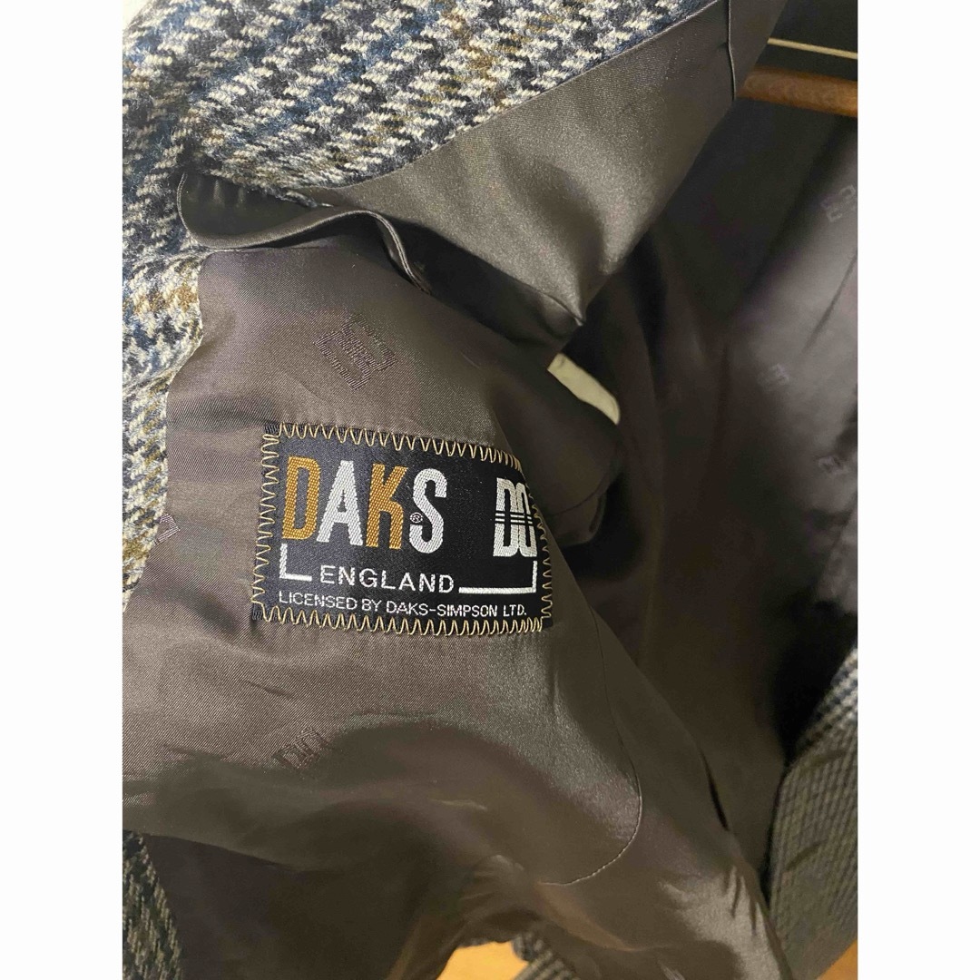 DAKS(ダックス)のDAKS ダックス ツイードジャケット くるみボタン ウールジャケット メンズのジャケット/アウター(テーラードジャケット)の商品写真