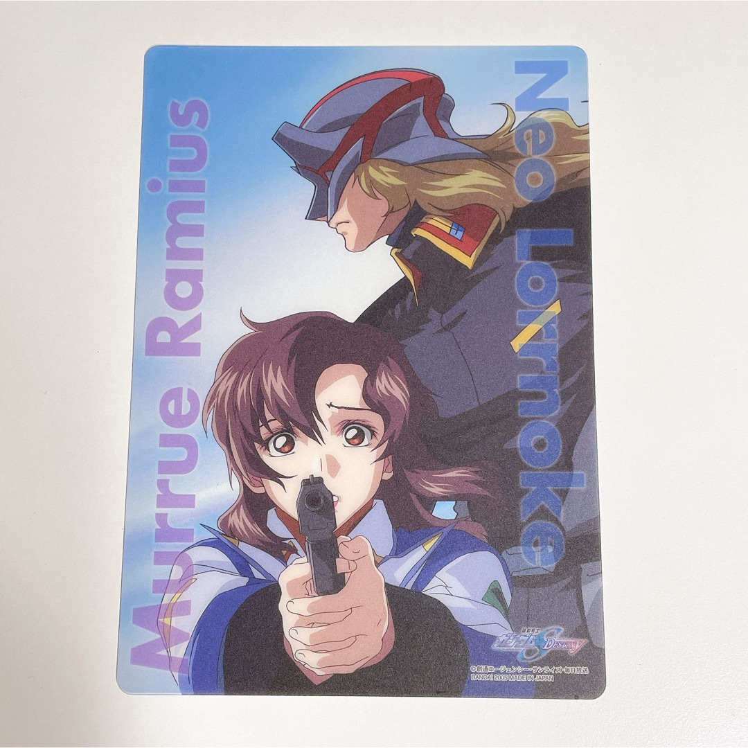 BANDAI(バンダイ)のガンダムSEED DESTINY ジャンボカードダス クリアプレート　ミーア エンタメ/ホビーのアニメグッズ(カード)の商品写真