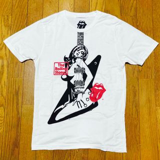 ヒステリックグラマー(HYSTERIC GLAMOUR)のヒステリックグラマー ローリングストーンズ ラブズ ギターガール コラボTシャツ(Tシャツ/カットソー(半袖/袖なし))