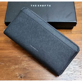 ザショップティーケー(THE SHOP TK)のTHE SHOP TK　新品　メンズ　フェイクレザーウォレット(サファ/ブラッ)(長財布)