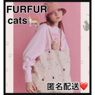 ファーファー(fur fur)の新品 未使用 furfur ファーファー ノベルティ キャット 猫 トートバッグ(トートバッグ)