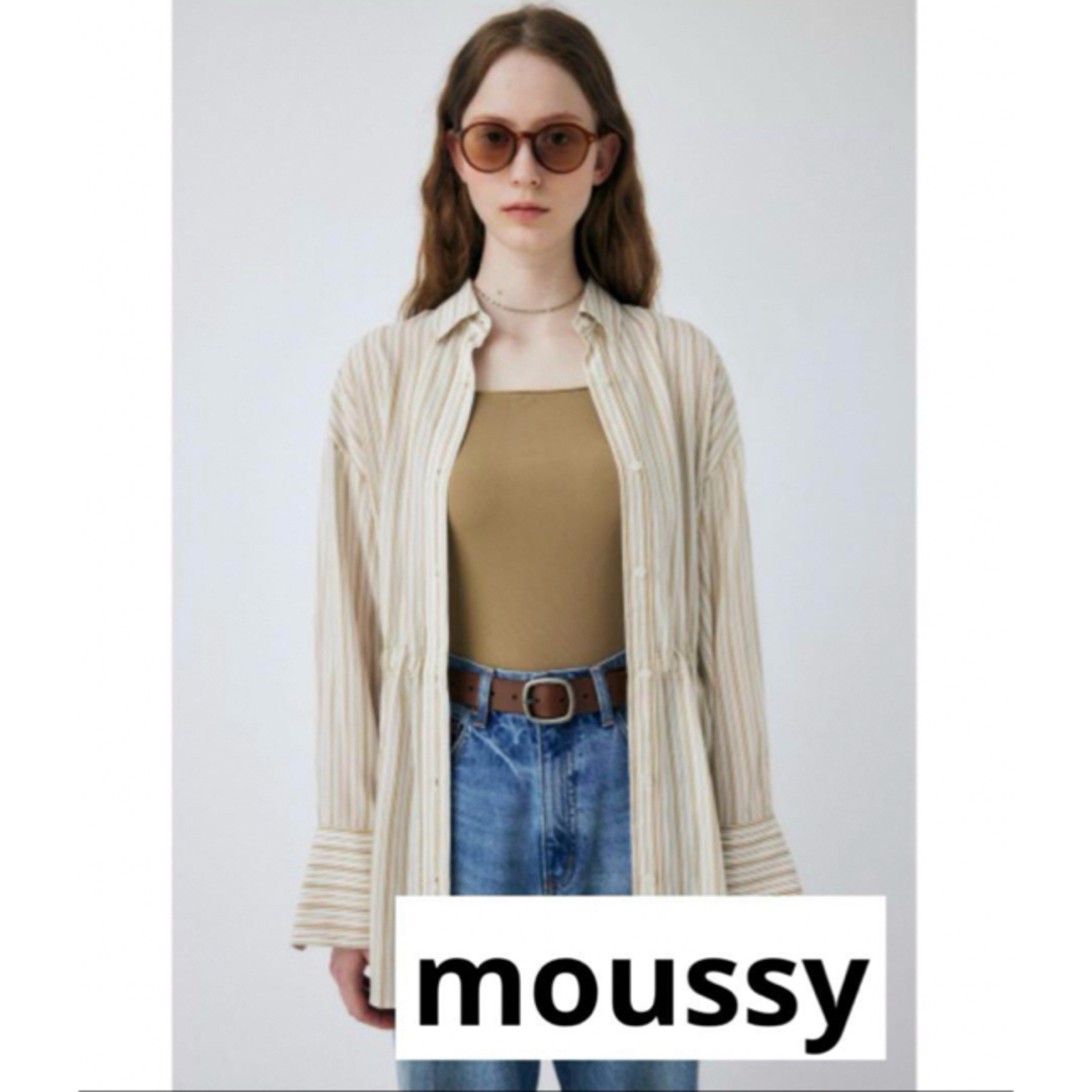 moussy(マウジー)のmoussy ストライプシャツ レディースのトップス(シャツ/ブラウス(長袖/七分))の商品写真