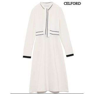 セルフォード(CELFORD)の♡クリーニング済♡　CELFORD セルフォード  ボウタイ　ニット　ワンピース(ひざ丈ワンピース)