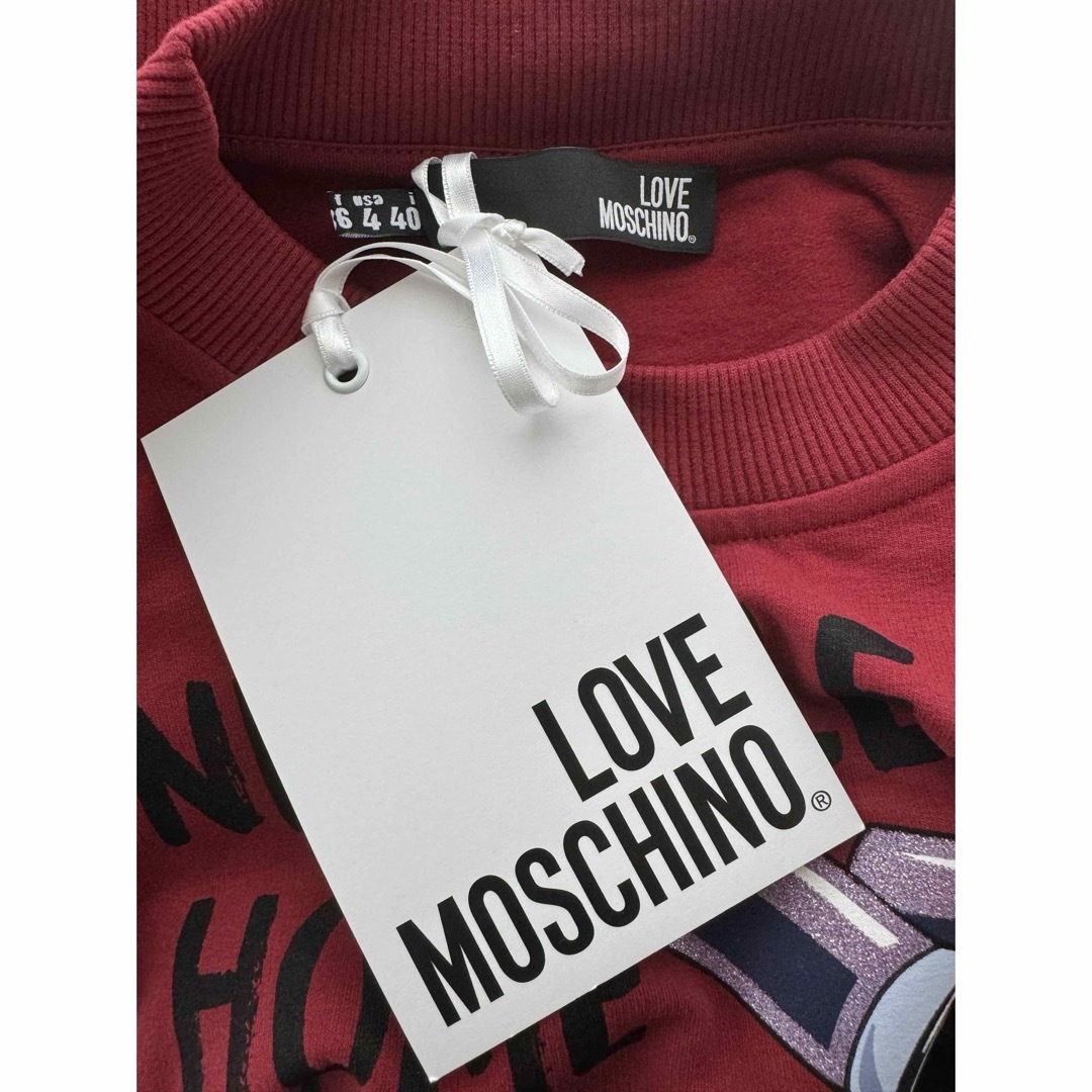 MOSCHINO(モスキーノ)の【新品】MOSCHINO  モスキーノ  スウェット トレーナー レディースのトップス(トレーナー/スウェット)の商品写真