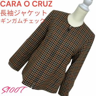 CARA O CRUZ キャラオクルス ジャケット 長袖 チェック(テーラードジャケット)