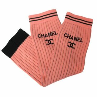 シャネル(CHANEL)のシャネル 未使用 24C ゲートル レッグウォーマー ココマーク ピンク(レッグウォーマー)