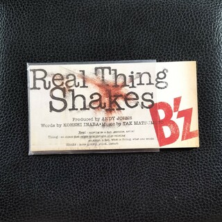 ビーズ(B'z)の【送料無料】8cm CD ♪ B'z♪Real Thing Shakes♪(ポップス/ロック(邦楽))