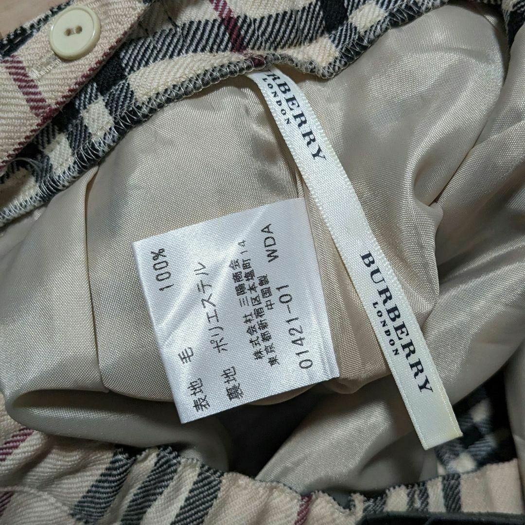 BURBERRY(バーバリー)のバーバリーロンドン　ノバチェック　ピン付プリーツスカート　巻きスカート　140A キッズ/ベビー/マタニティのキッズ服女の子用(90cm~)(スカート)の商品写真