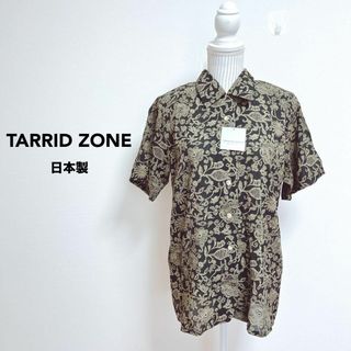 Tarrid Zone 柄シャツ　半袖　ボタニカル　日本製【9】肩パッド付き(シャツ/ブラウス(半袖/袖なし))