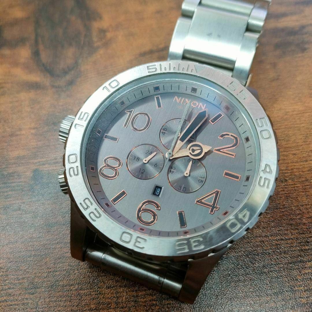 NIXON(ニクソン)のニクソン NIXON 腕時計 51-30 クロノ マットシルバー メンズ腕時計 メンズの時計(腕時計(アナログ))の商品写真