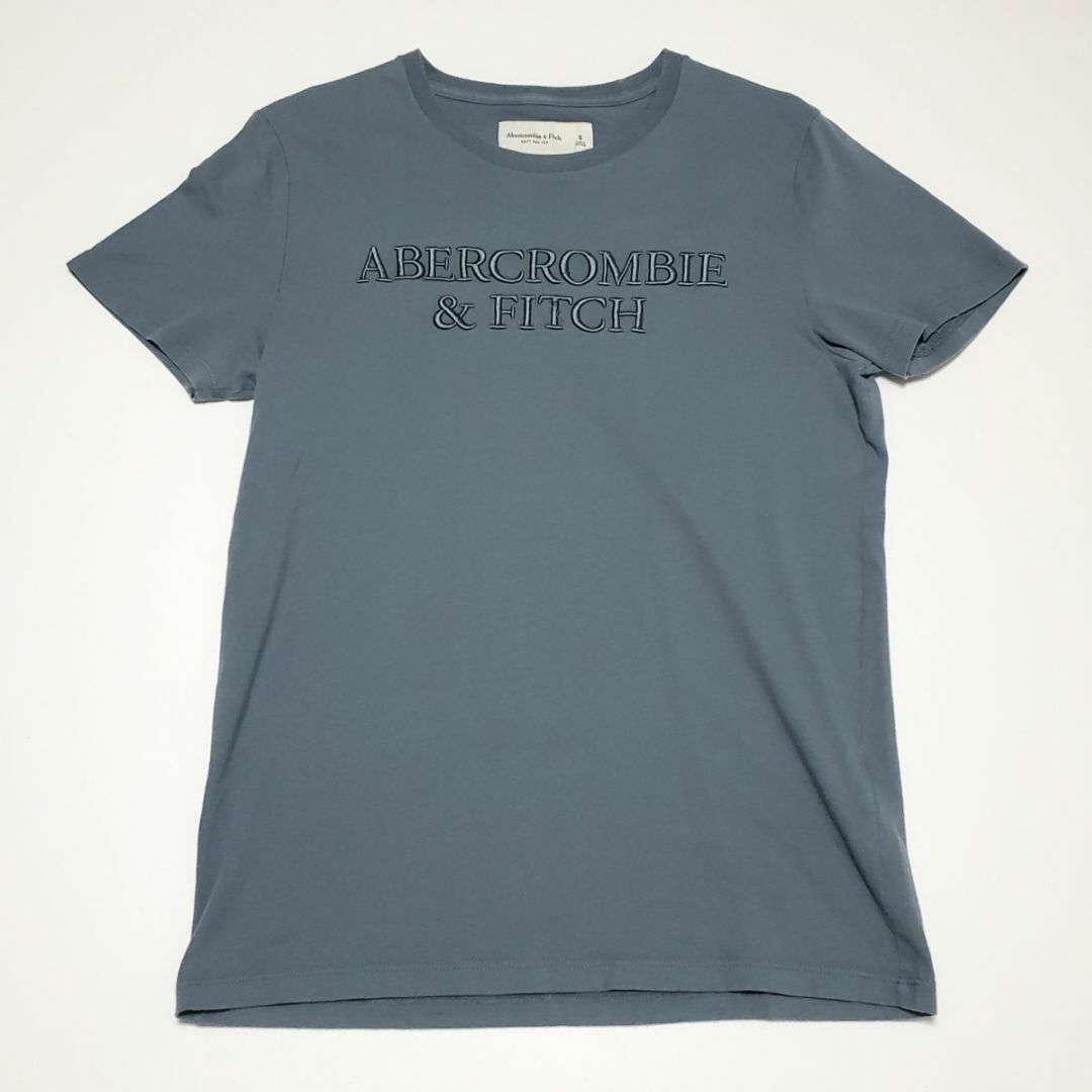 Abercrombie&Fitch(アバクロンビーアンドフィッチ)のAbercrombie＆Fitch　メンズ 半袖Tシャツ ブルーグレー　サイズS メンズのトップス(Tシャツ/カットソー(半袖/袖なし))の商品写真