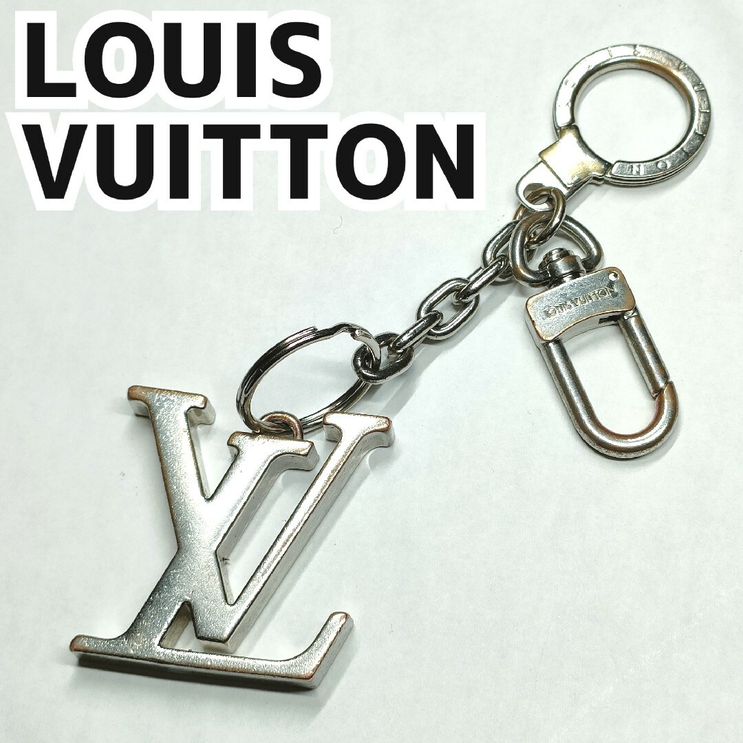 LOUIS VUITTON(ルイヴィトン)のルィヴィトン キーホルダー ポルトクレ イニシャル LV キーリング シルバー レディースのファッション小物(キーホルダー)の商品写真