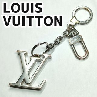 LOUIS VUITTON - ルィヴィトン キーホルダー ポルトクレ イニシャル LV キーリング シルバー