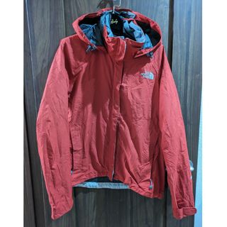 ザノースフェイス(THE NORTH FACE)のザノースフェイス　訳あり　レインパーカー　レッド(ナイロンジャケット)