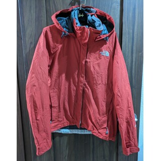 ザノースフェイス(THE NORTH FACE)のザノースフェイス　訳あり　レインパーカー　レッド(ナイロンジャケット)