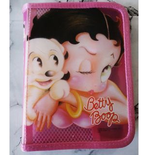 Betty Boop - 【Betty Boop】ファスナー付き 両面ケース ピンク