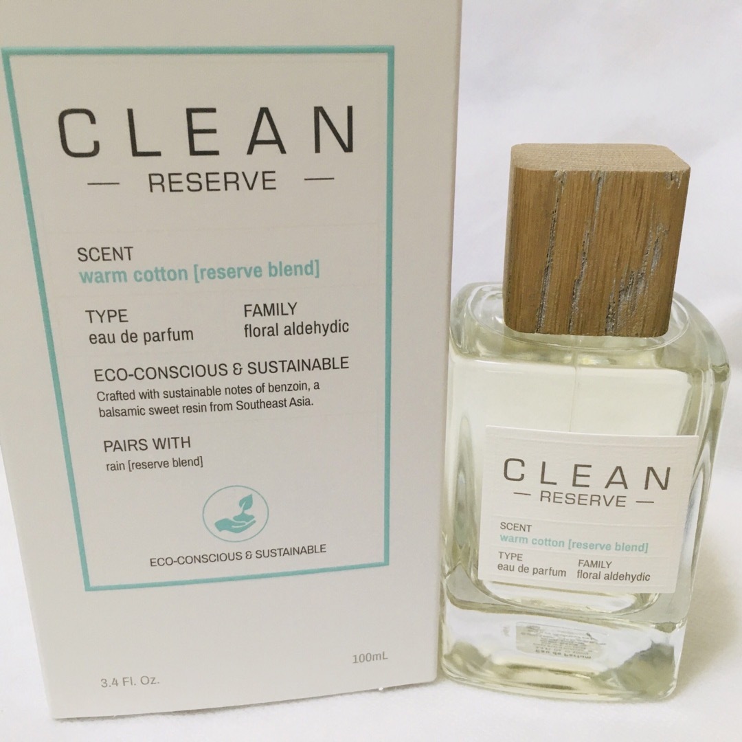 CLEAN(クリーン)の新品 クリーン リザーブ  ウォームコットン 100ml 香水 オードパルファム コスメ/美容の香水(ユニセックス)の商品写真