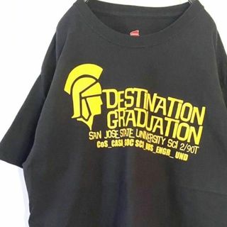 ヘインズ(Hanes)のヘインズ DESTINATION GRADUATION Tシャツ L 黒古着(その他)