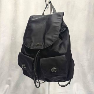 コーチ(COACH)の美品✨coach リュック　F58814 レディース　イマドキ　ナイロン　レザー(リュック/バックパック)