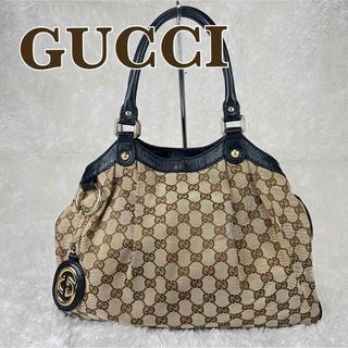 グッチ(Gucci)のGUCCI/スーキー GGキャンバス トートバッグ インターロッキングチャーム(トートバッグ)