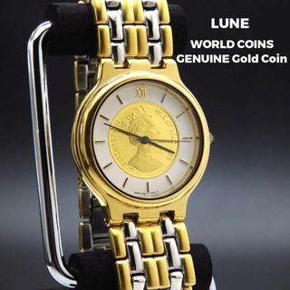 Lune コインウォッチ Genuine Gold Coin エリザベス二世(腕時計(アナログ))