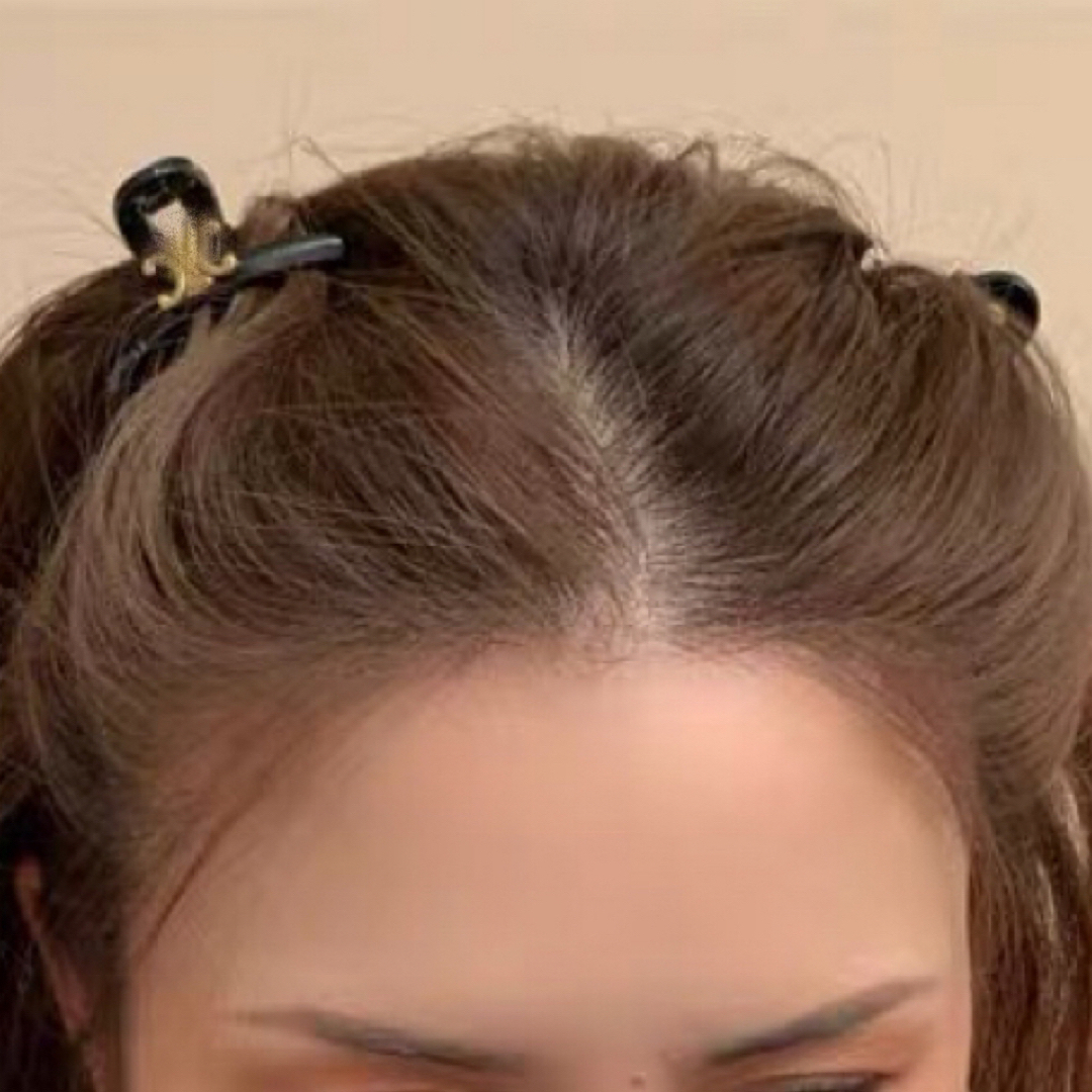 ミニヘアクリップ ヘアピン 高級 韓国ヘアアレンジ人気 最新 オシャレ CC X レディースのヘアアクセサリー(ヘアピン)の商品写真