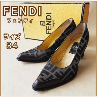 フェンディ(FENDI)の 古着used FENDI フェンディ パンプス サイズ34 レディース(ハイヒール/パンプス)