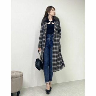 リップサービス LIP SERVICE ファーカラーマーメイドコート ミックス(ロングコート)