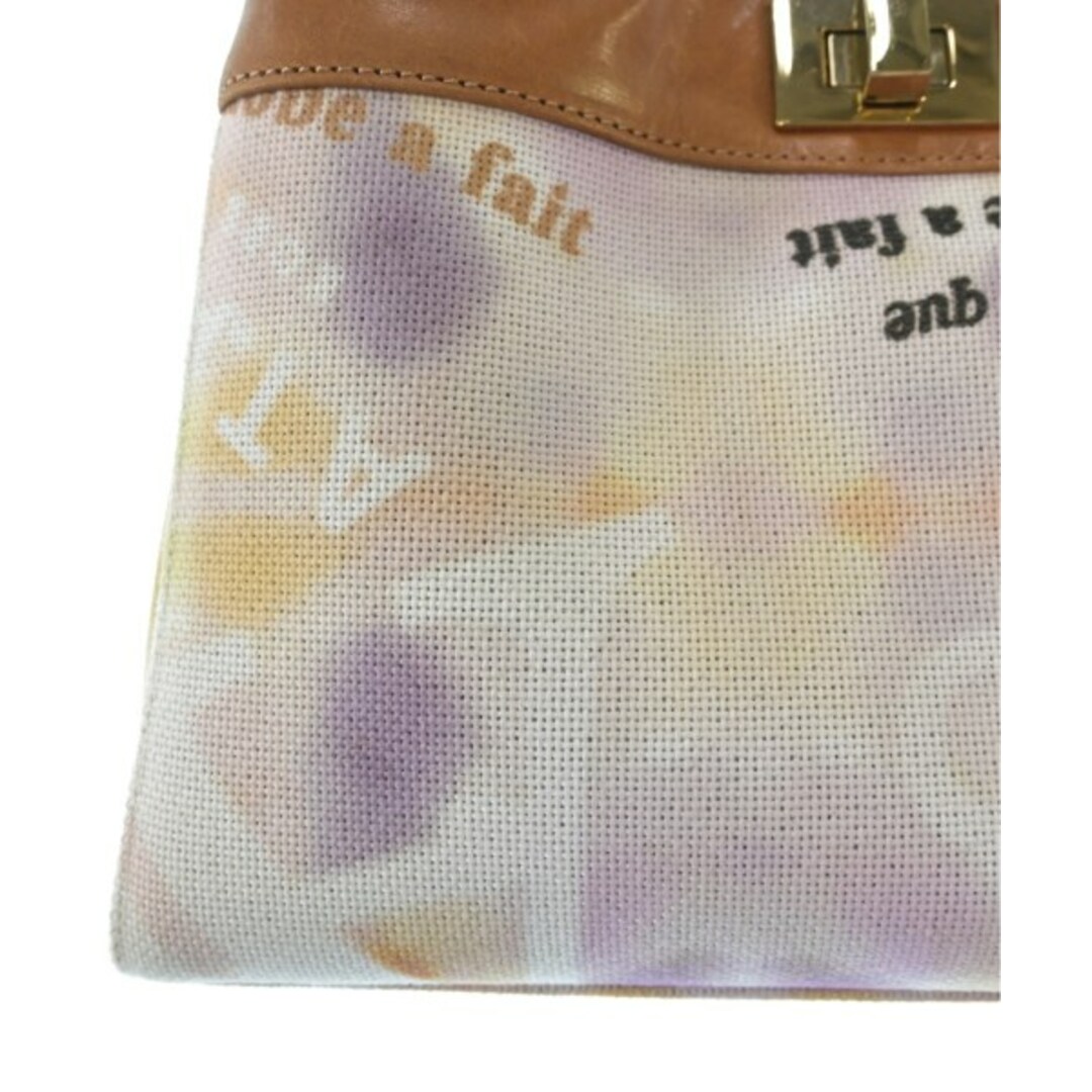 ATAO(アタオ)のATAO アタオ ハンドバッグ - 茶x白x紫等(総柄) 【古着】【中古】 レディースのバッグ(ハンドバッグ)の商品写真