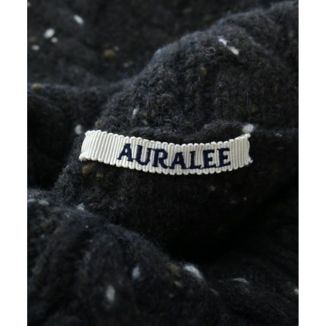 AURALEE(オーラリー)のAURALEE オーラリー ニット・セーター 3(S位) こげ茶x白(ミックス) 【古着】【中古】 メンズのトップス(ニット/セーター)の商品写真