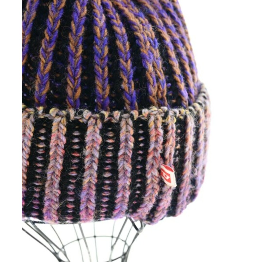 DIESEL(ディーゼル)のDIESEL ディーゼル ニットキャップ・ビーニー UN1 紫 【古着】【中古】 メンズの帽子(ニット帽/ビーニー)の商品写真