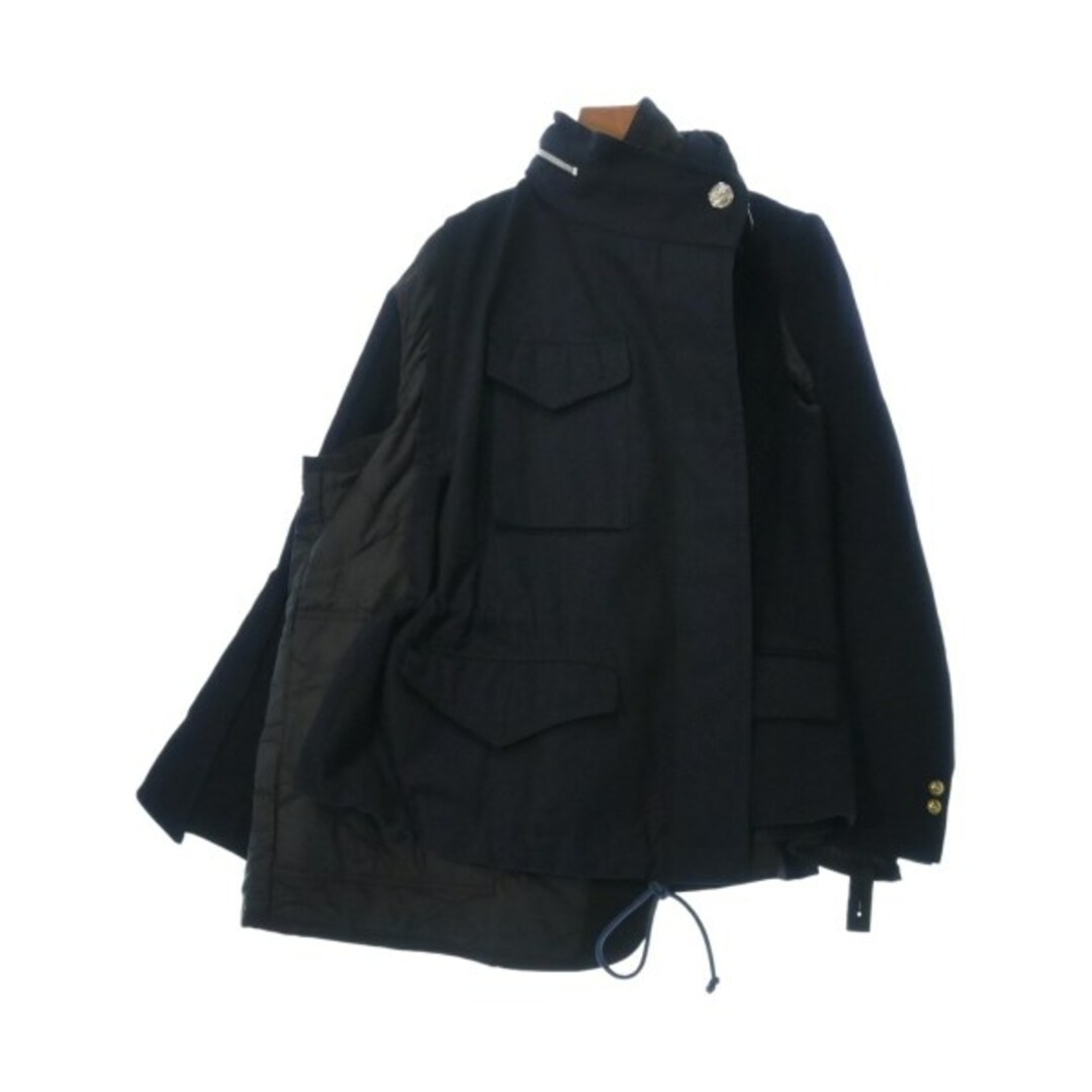 sacai(サカイ)のsacai サカイ ブルゾン（その他） 1(S位) 紺x黒 【古着】【中古】 レディースのジャケット/アウター(その他)の商品写真