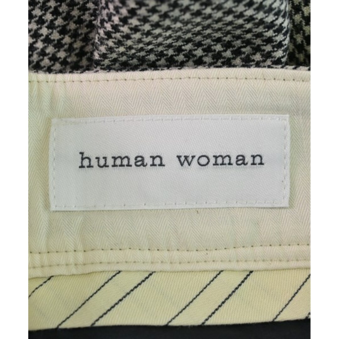 HUMAN WOMAN(ヒューマンウーマン)のHUMAN WOMAN パンツ（その他） L グレーx黒(千鳥格子) 【古着】【中古】 レディースのパンツ(その他)の商品写真