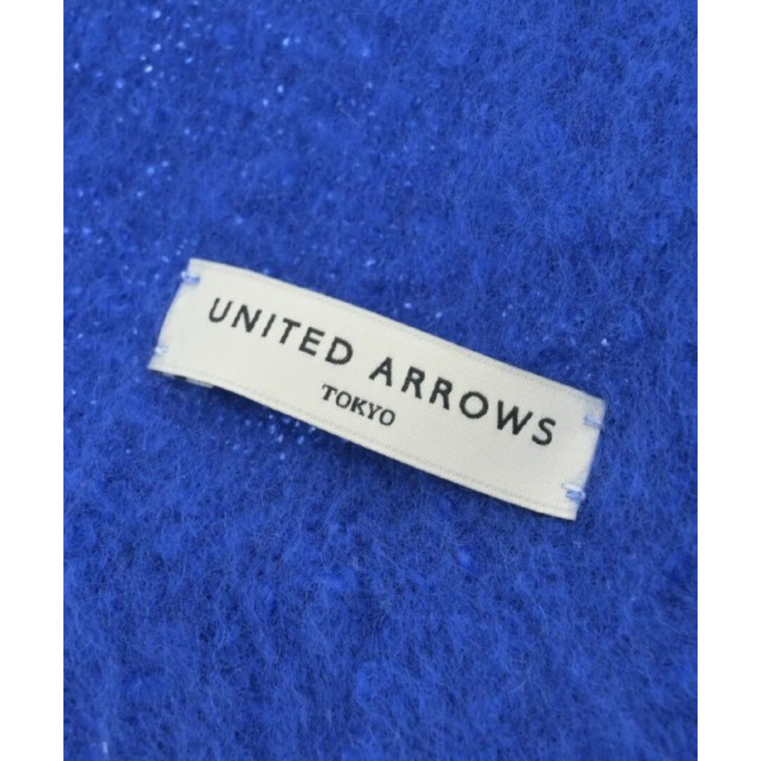 UNITED ARROWS(ユナイテッドアローズ)のUNITED ARROWS ユナイテッドアローズ マフラー - 青 【古着】【中古】 メンズのファッション小物(マフラー)の商品写真