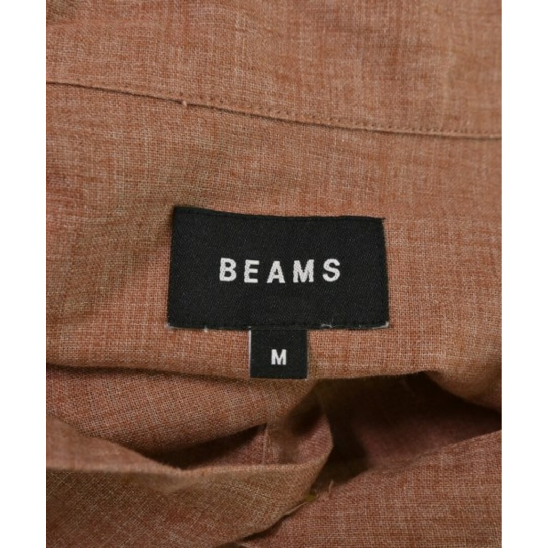 BEAMS(ビームス)のBEAMS ビームス カジュアルシャツ M オレンジ 【古着】【中古】 メンズのトップス(シャツ)の商品写真